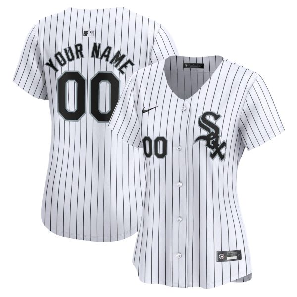 Women's Chicago White Sox Nike White Home Limited Custom Jersey