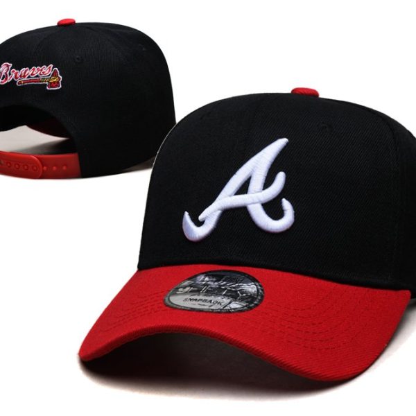 Atlanta Braves's black and red cap