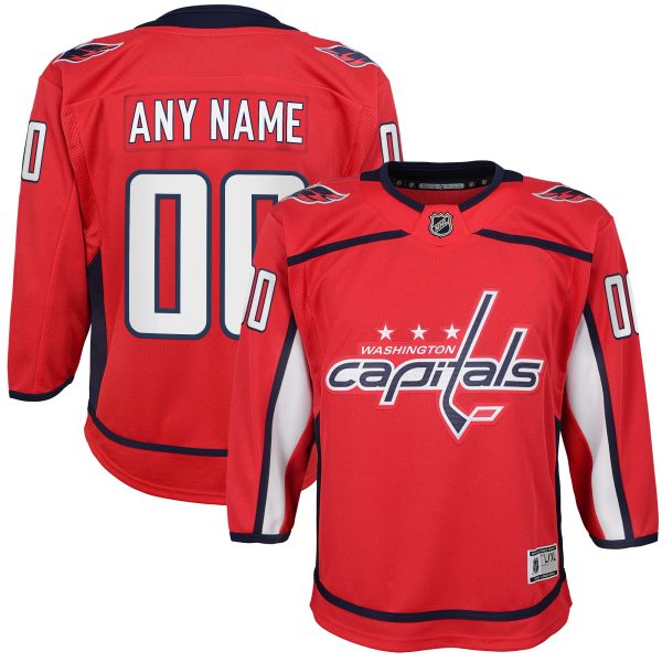 Youth Washington Capitals Red Home Custom Premier Jersey