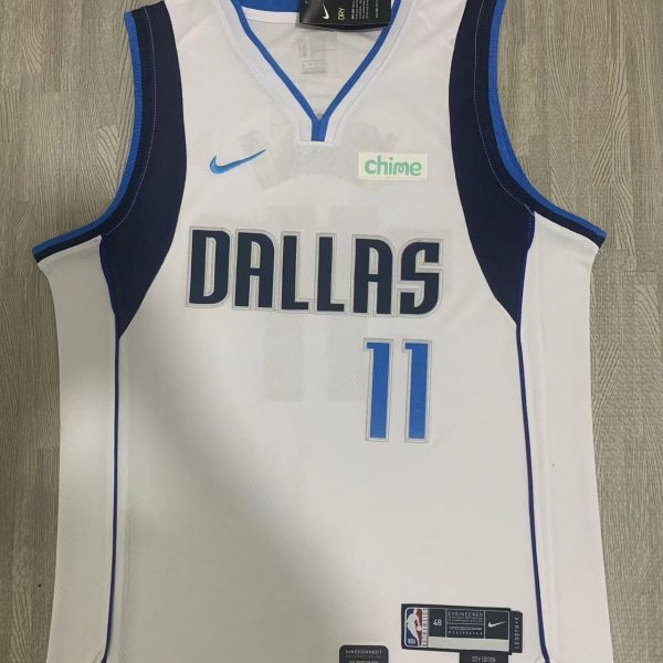 Men's #11 Kyrie Irving Dallas Mavericks White City Edition Jersey