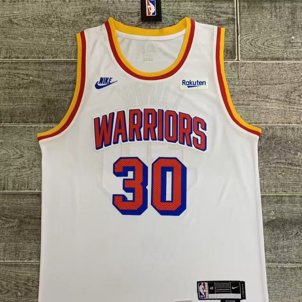 Men's #30 Steph Curry Golden State Warriors White City Edition Jersey