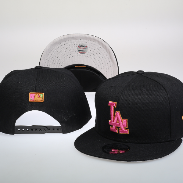 Los Angeles Dodgers Black and Pink Cap