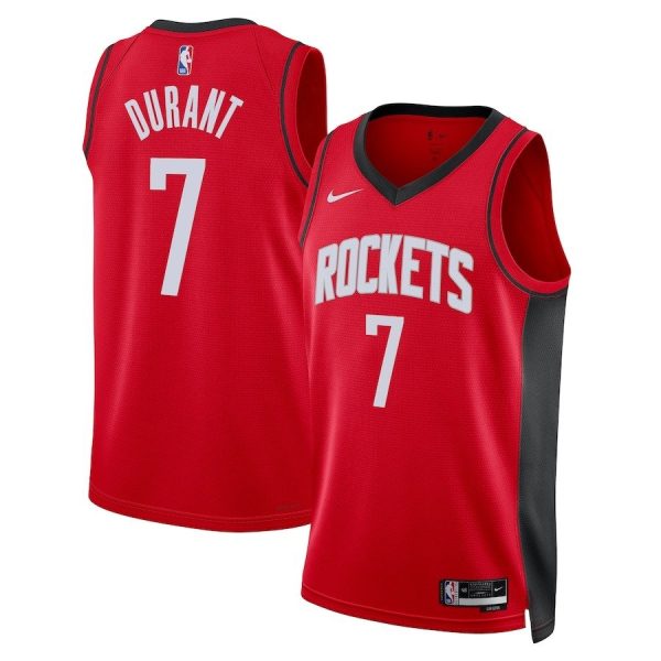 Men's Unisex Houston Rockets #7 Kevin Durant Nike Red Swingman Player Icon Edition Jersey