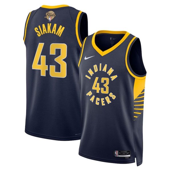 Men's Unisex Indiana Pacers #43 Pascal Siakam Nike Navy 2025 NBA Finals Swingman Icon Edition Jersey