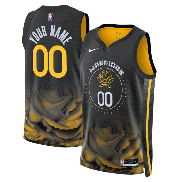 Unisex Golden State Warriors Nike Black 2022/23 Swingman Custom Jersey - City Edition