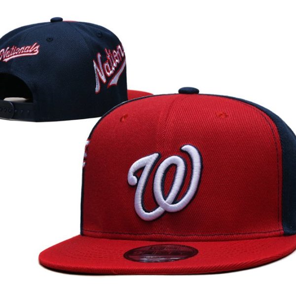 Washington Nationals's blue and red cap