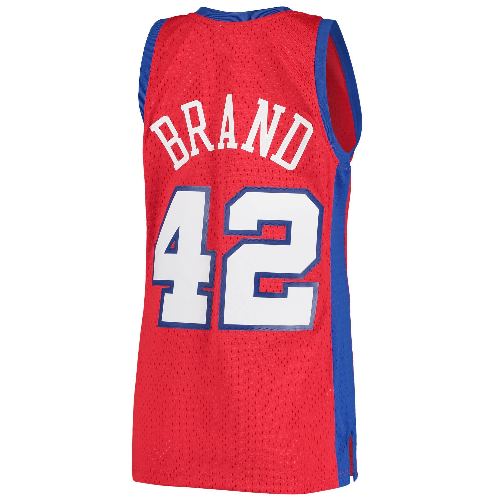 Men's LA Clippers Elton Brand Mitchell & Ness Red Hardwood Classics Swingman Jersey - Image 3