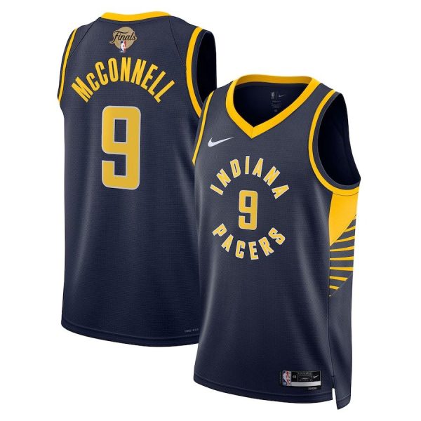 Men's Unisex Indiana Pacers #9 T.J. McConnell Nike Navy 2025 NBA Finals Swingman Icon Edition Jersey
