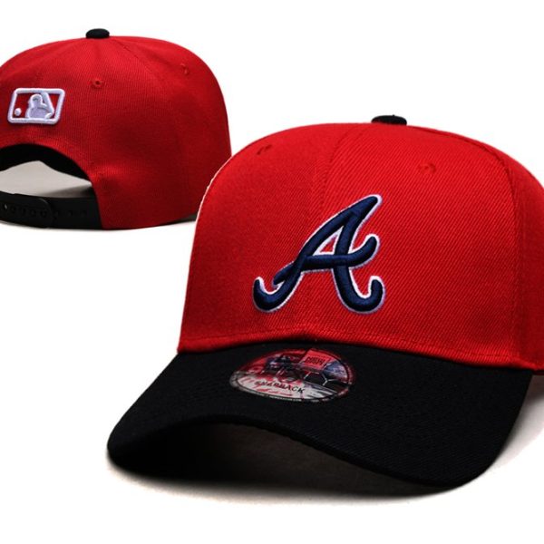 Atlanta Braves's black and red cap