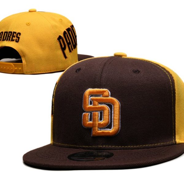 San Diego Padres's brown and yellow cap