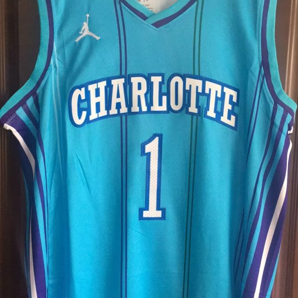 Men's #1 LaMelo Ball Charlotte Hornets Blue City Edition Jersey