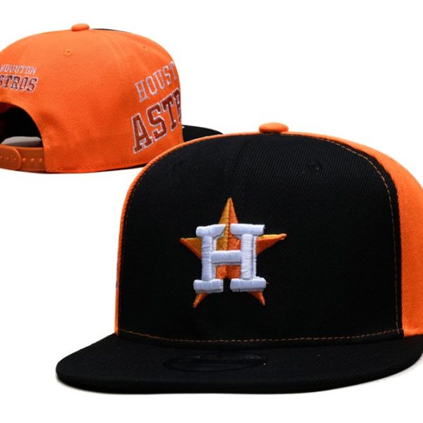 Houston Astros's black and orange cap