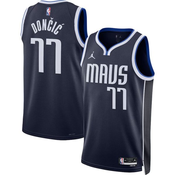 Unisex Dallas Mavericks Luka DonÄiÄ Jordan Brand Navy Swingman Jersey - Statement Edition