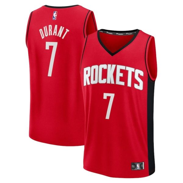 Men's Houston Rockets #7 Kevin Durant Fanatics Red Fast Break Player Icon Edition Jersey