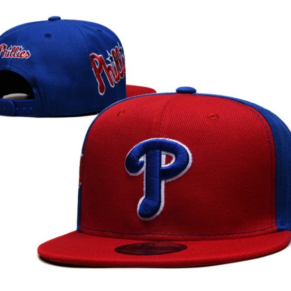 Philadelphia Phillies's red and blue cap