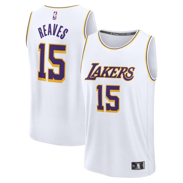 Men's Los Angeles Lakers Austin Reaves Fanatics White Fast Break Replica Player Jersey - Association Edition