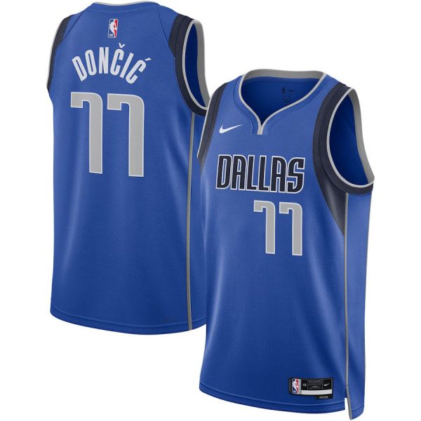 Unisex Dallas Mavericks Luka DonÄiÄ Nike Blue Swingman Jersey - Icon Edition