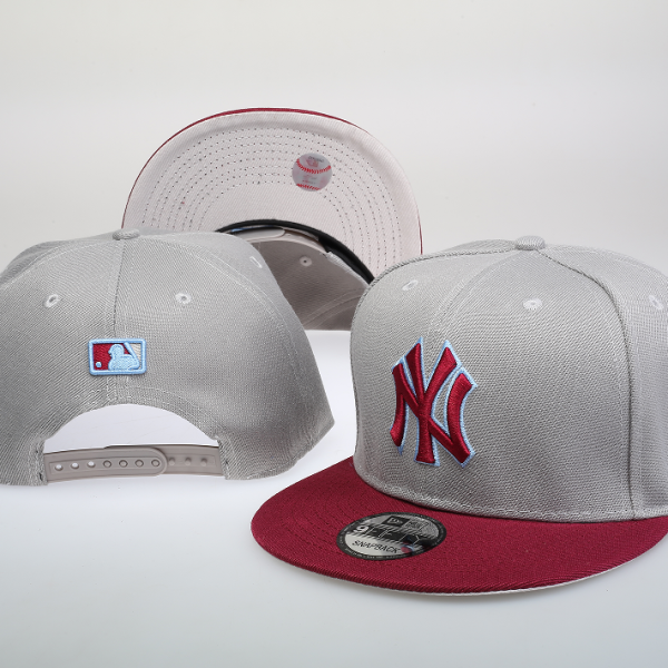 New York Yankees Gray and Red Cap