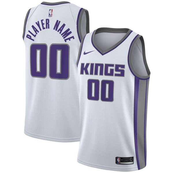 Men's Sacramento Kings Nike White 2020/21 Swingman Custom Jersey - Association Edition
