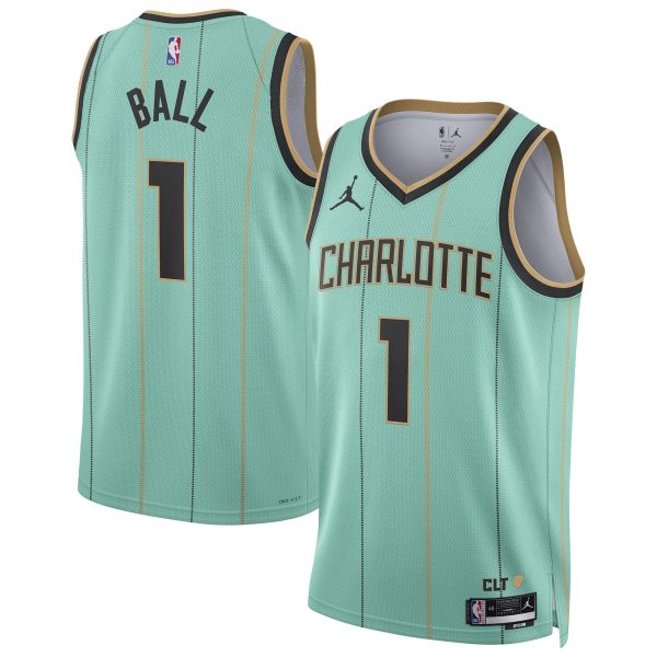 LaMelo Ball #1 Charlotte Hornets Jordan Brand Unisex 2024/25 Swingman City Edition Mint Player Jersey