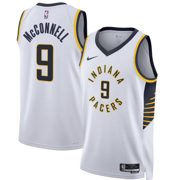 Men's Nike Indiana Pacers #9 T.J. McConnell White Icon Edition Swingman Jersey