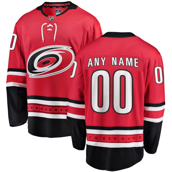 Men's Carolina Hurricanes Fanatics Red Alternate Breakaway Custom Jersey
