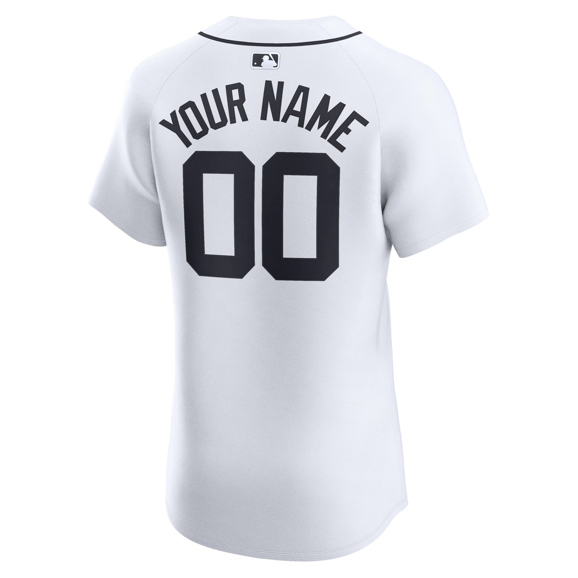 Men's Detroit Tigers Nike White Home Elite Custom Jersey - Image 3