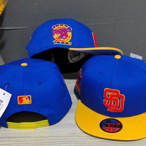 San Diego Padres Blue and Yellow Cap
