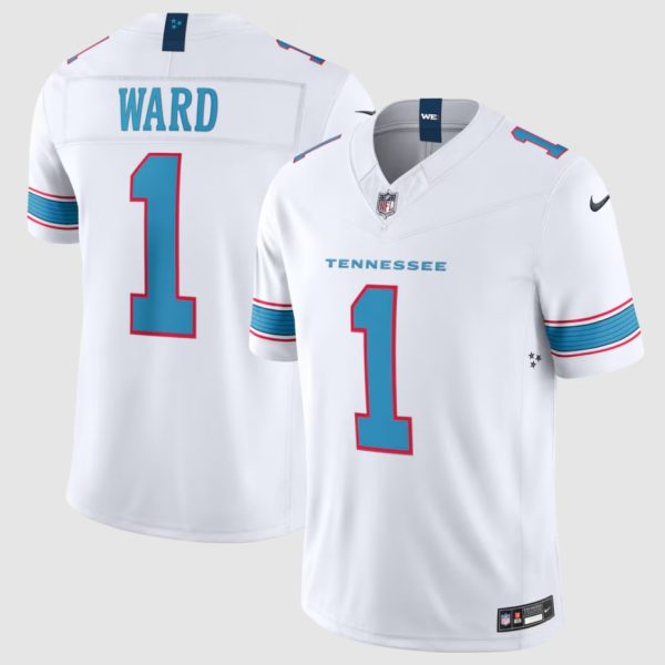 Men's Tennessee Titans Cameron Ward Nike White Vapor F.U.S.E. Sewn Down Limited Jersey
