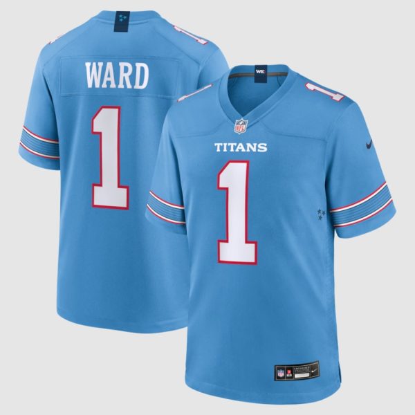 Men's Tennessee Titans Cameron Ward Nike Light Blue Game Jersey