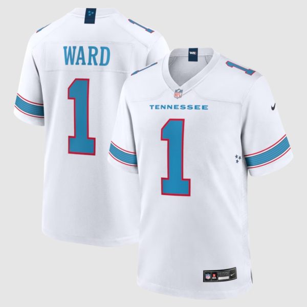 Men's Tennessee Titans Cameron Ward Nike White Game Jersey