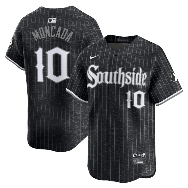 Men's Chicago White Sox YoÃ¡n Moncada Nike Black City Connect Player Jersey