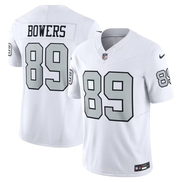 Men's Las Vegas Raiders #89 Brock Bowers Nike White Alternate Vapor F.U.S.E. Limited Jersey