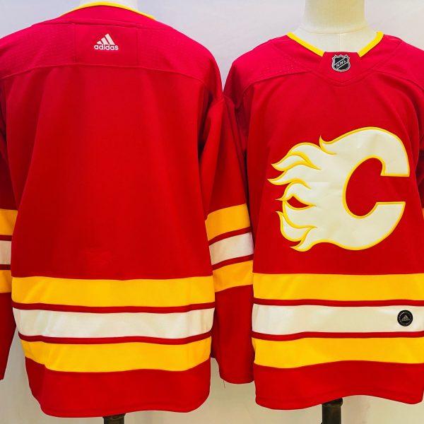 Men's Calgary Flames Red Blank NHL Jersey