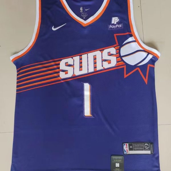 Men's #1 Devin Booker Phoenix Suns Blue City Edition Jersey