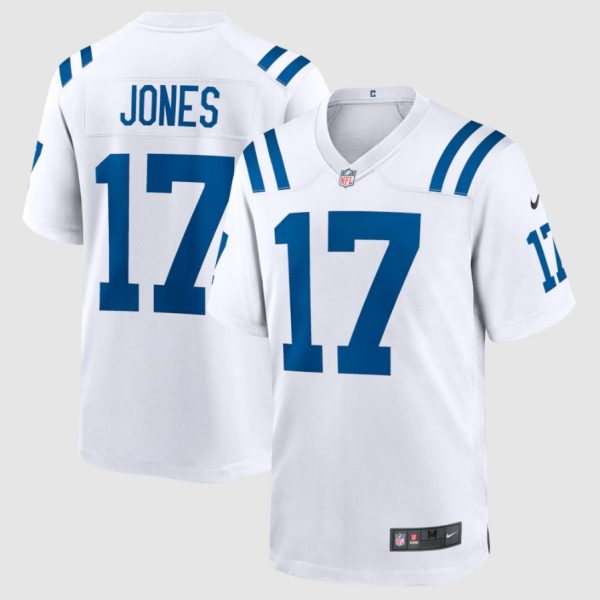 Men's Indianapolis Colts Daniel Jones Nike White Game Jersey