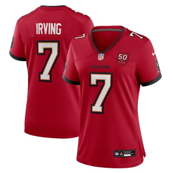 Women's Tampa Bay Buccaneers #7 Bucky Irving Nike Red 50th Anniversary Game Jersey