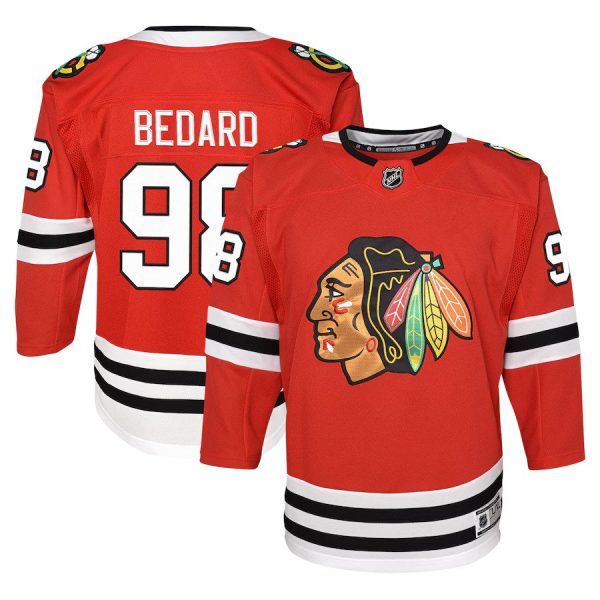 Youth Chicago Blackhawks Connor Bedard Red Home Premierè½Player Jersey
