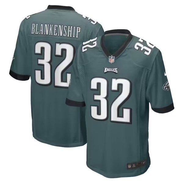 Men's Nike #32 Reed Blankenship Midnight Green Philadelphia Eagles Game Player Jersey