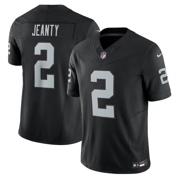 Men's Las Vegas Raiders #2 Ashton Jeanty Nike Black Team Limited Jersey