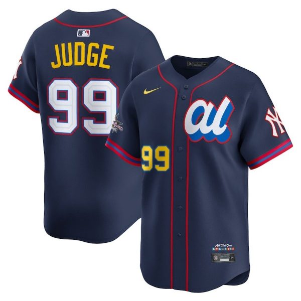 Men's American League #99 Aaron Judge Nike Navy 2025 All-Star Edition Limited Player Jersey