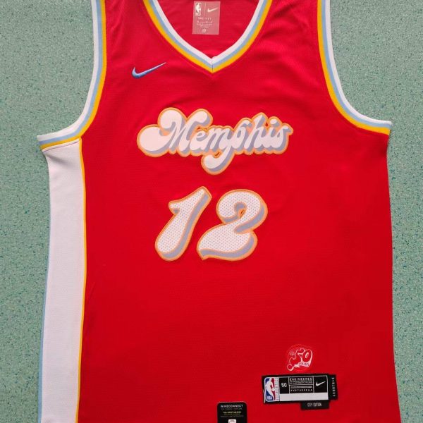 Men's #12 Ja Morant Memphis Grizzlies Red City Edition Jersey