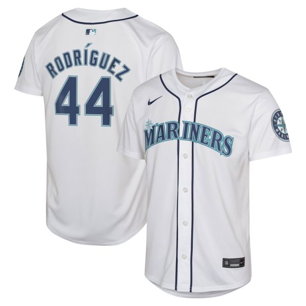 Youth Seattle Mariners Julio RodrÃ­guez Nike White Home Limited Jersey