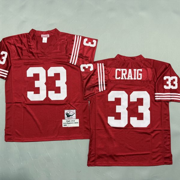 Men's #33 Roger Craig San Francisco 49ers Red Jersey