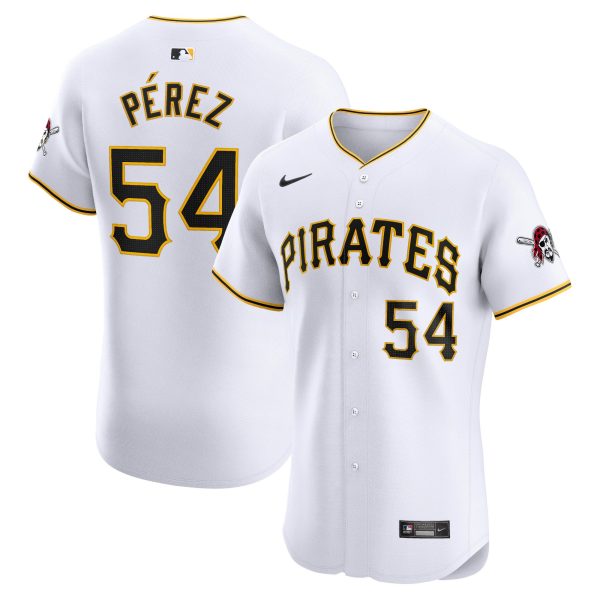 Men's Pittsburgh Pirates Martin Perez Nike White Home Elite Player Jersey