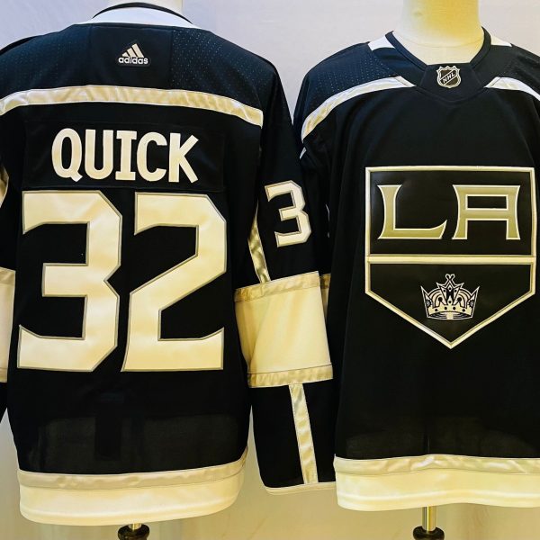Men's #32 Jonathan Quick Los Angeles Kings Black NHL Jersey