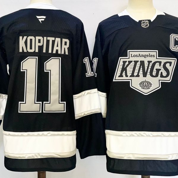 Men's #11 Anze Kopitar Los Angeles Kings Black City Edition Jersey