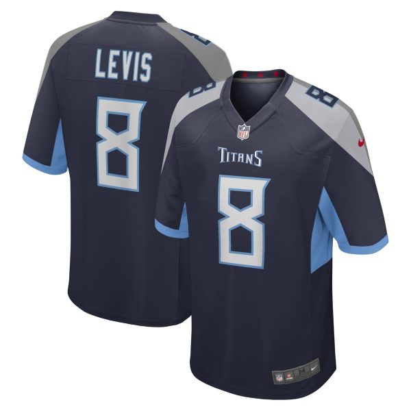Men's Tennessee Titans Will Levis Nike Navy 2023 NFL Draft Pick Game Jersey