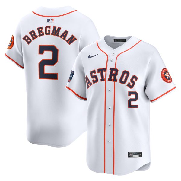 Men's Houston Astros Alex Bregman Nike White 2024 MLB World Tour Mexico City Series Home Limited Player Jersey