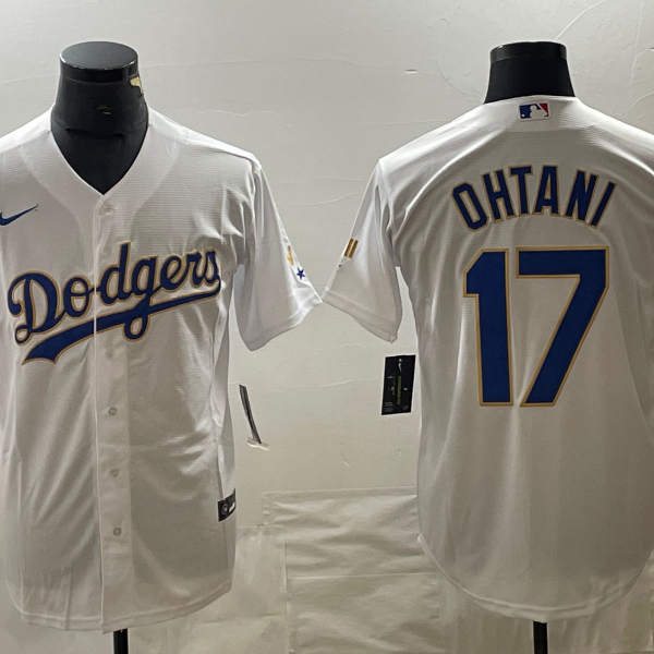Men's Los Angeles Dodgers #17 Nike White Shohei Ohtani Jersey